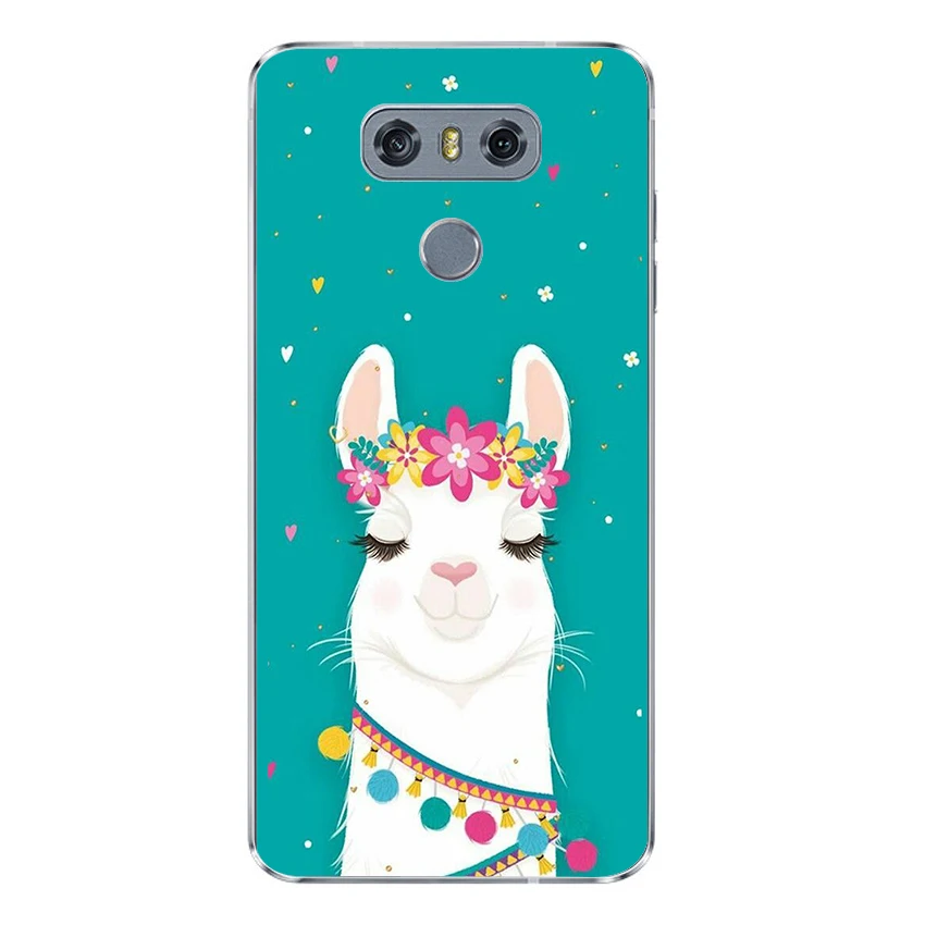 Ciciber милый лама для LG G7 G6 G5 G4 V40 V35 V30 V20 THINQ Мягкий ТПУ чехол телефона K8 K10 K4 K7 2017 2018 K9 K11