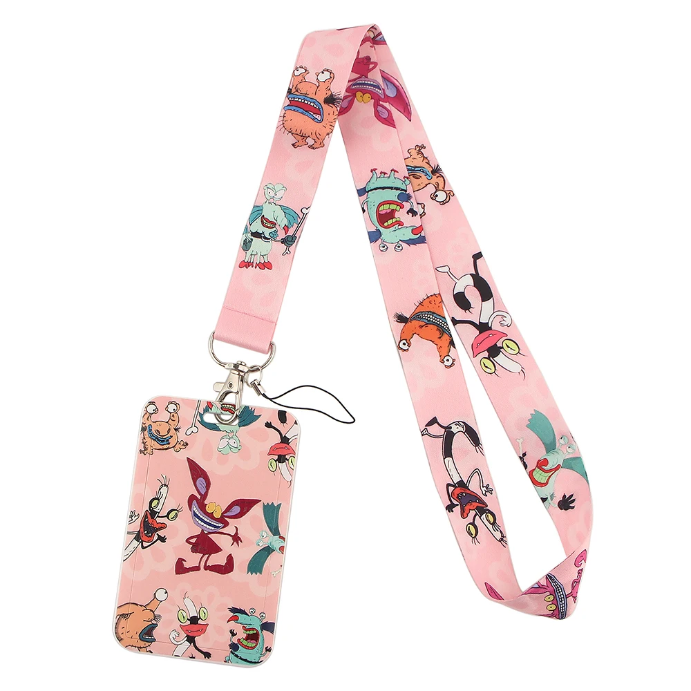 

YA196 Monster Horror Lanyard Neck Strap Rope For Mobile Cell Phone ID Card Badge Holder With Keychain Keyring Gift