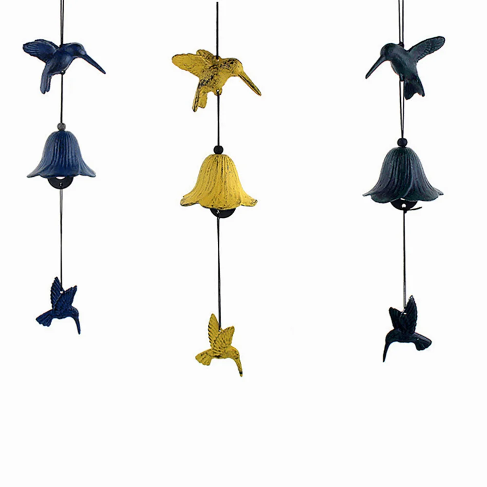 

Japanese Style Wind Chimes Cute Hanging Wind Bell Bird Ornaments Exquisite Hanging Pendant for Home Car Decoration (Green)