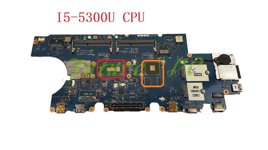 JOUTNDLN для DELL 15 E5550 Материнская плата ноутбука ZAM81 LA-A913P D1D9C 0D1D9C CN-0D1D9C I5-5300U тестирование процессора