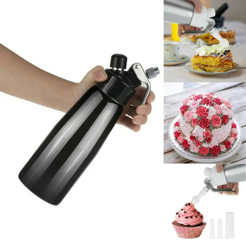 250 мл Портативный Алюминий взбитые десерт Крем Диспенсер Для Масла машинки для