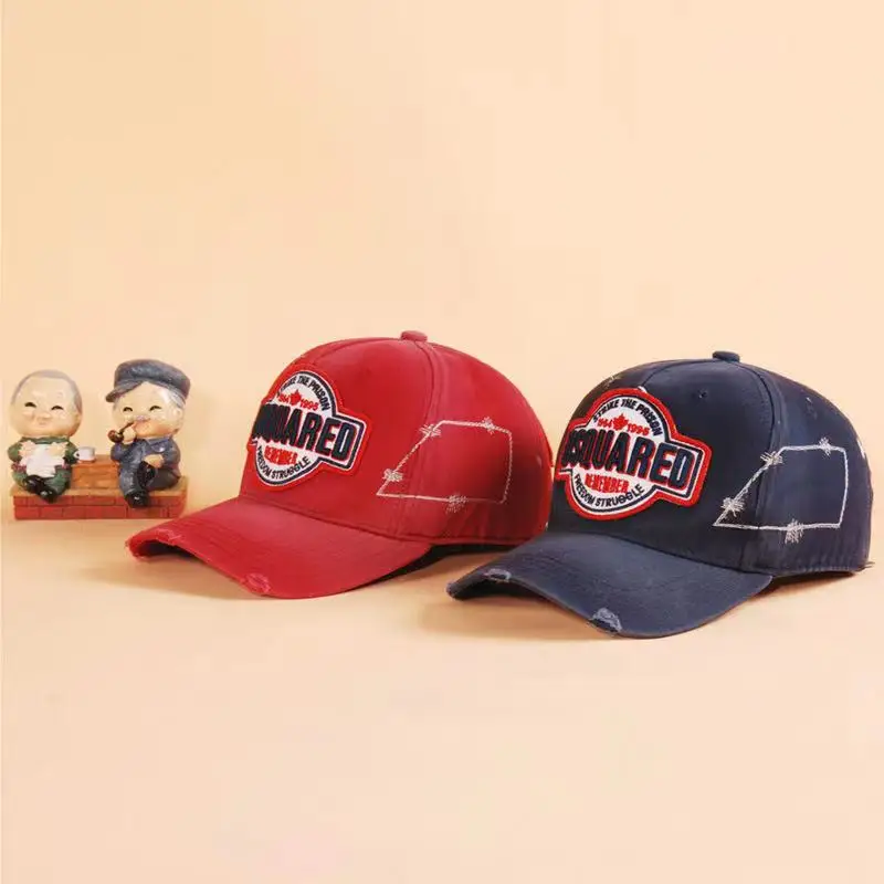 

2021DSQICOND2 бренд DSQ2 кепки с буквами головные уборы с вышивкой для папы в стиле хип-хоп бейсболка DSQ головной убор черная бейсболка кепка для муж...