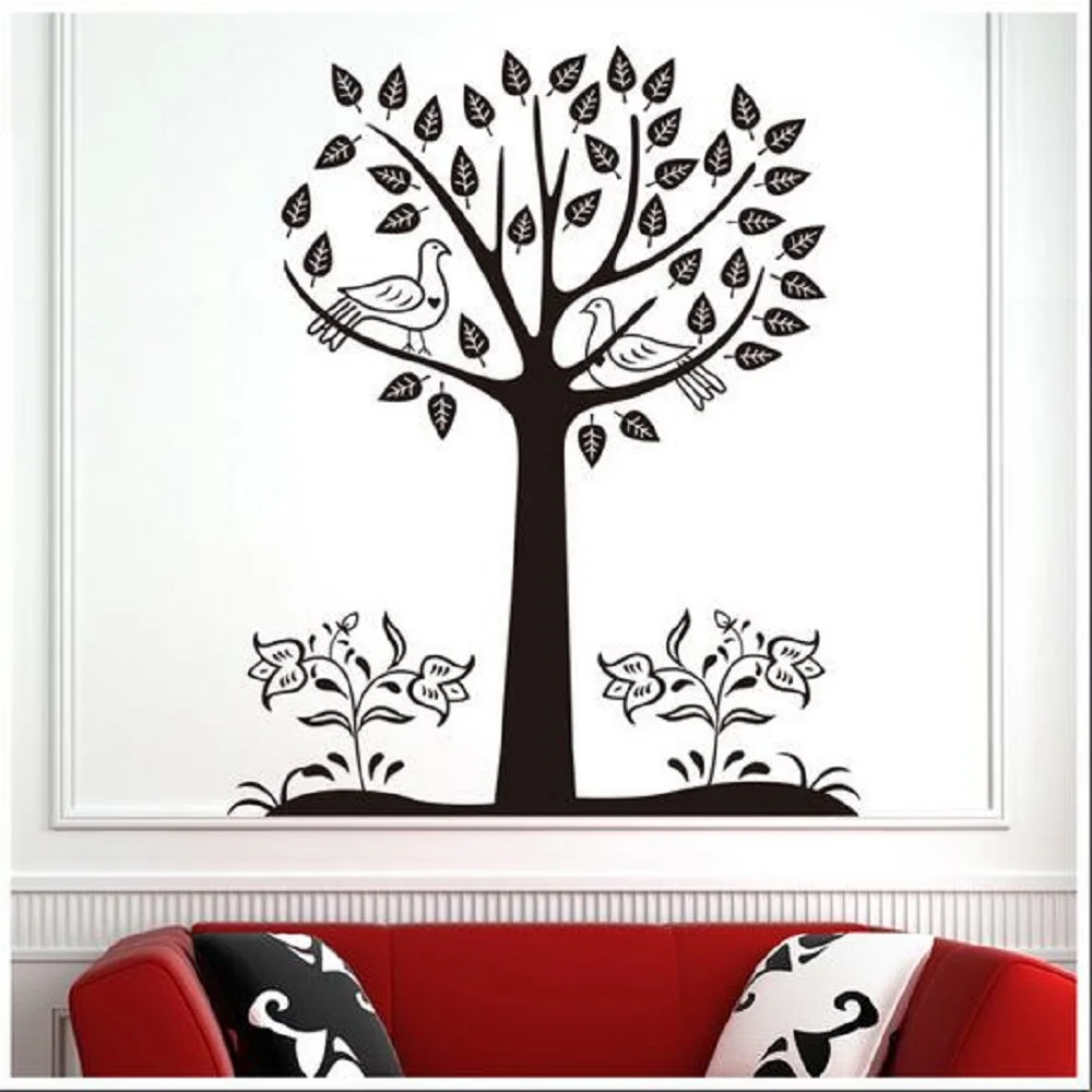 

The New Black Tree sitting room household adornment wall stick mobile stick on the wall