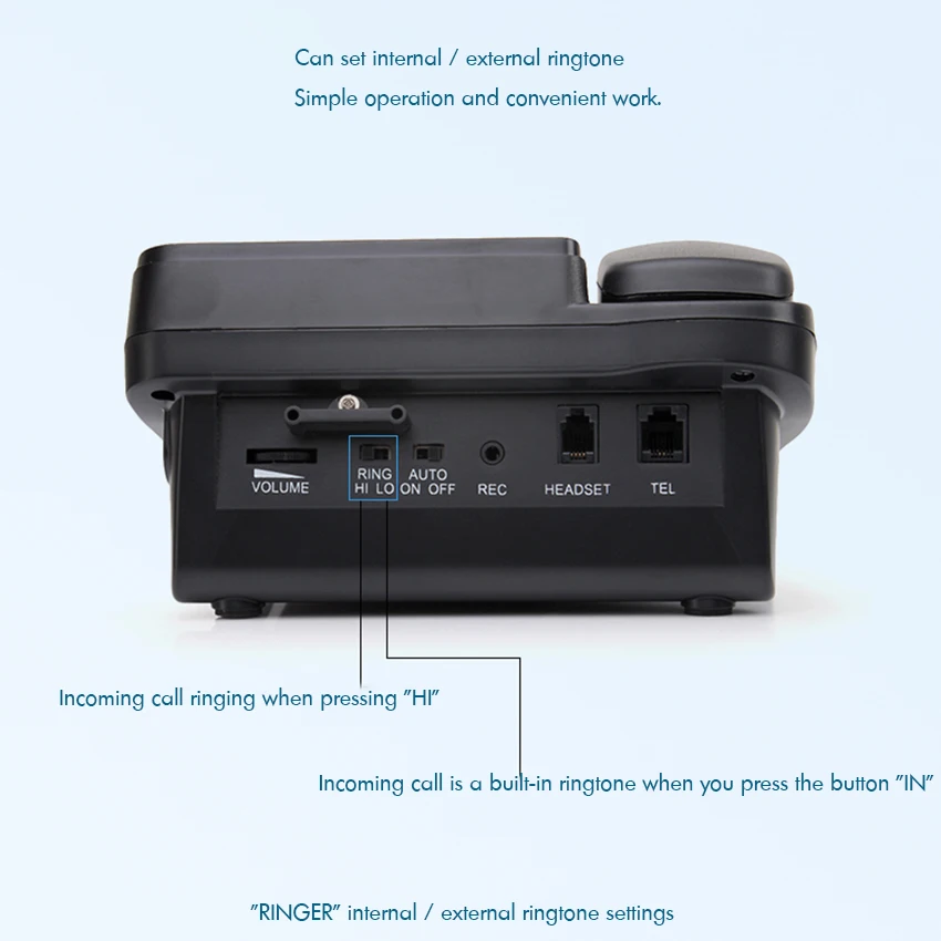 call center corded phone with headset noise canceling microphone caller id receiver speakerphone home office landline telephone free global shipping