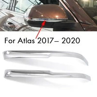 chrome car side door rear view mirror cover trim decoration strip for atlas 2017 2018 2019 2020