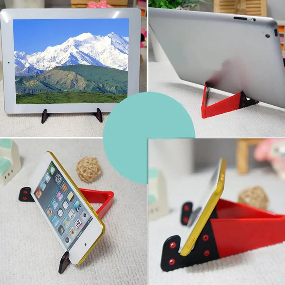

Low price Universal Desktop Folding V-shaped Mobile Phone Stand Colored V-shaped Lazy Stand Base