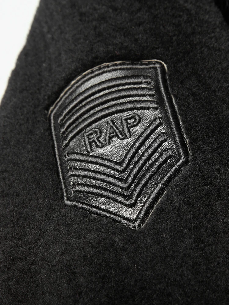 Мужская куртка из натуральной овечьей шерсти зимняя с капюшоном лисьего меха