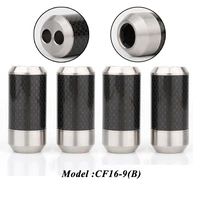 4pcs 304 stainless steel carbon fiber pants boot y splitter with audio speaker cable splitter connector
