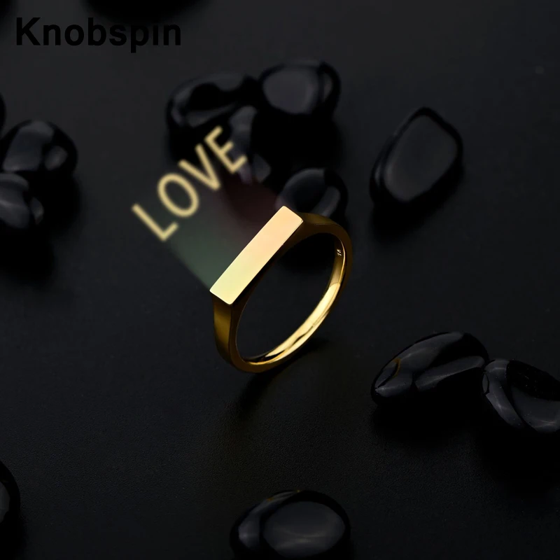 

Knobspin Nano Technology Projective LOVE Lovers Rings 100% 925 Sterling Sparkling Silver Rings Fine Jewelry GF Surprise Gifts