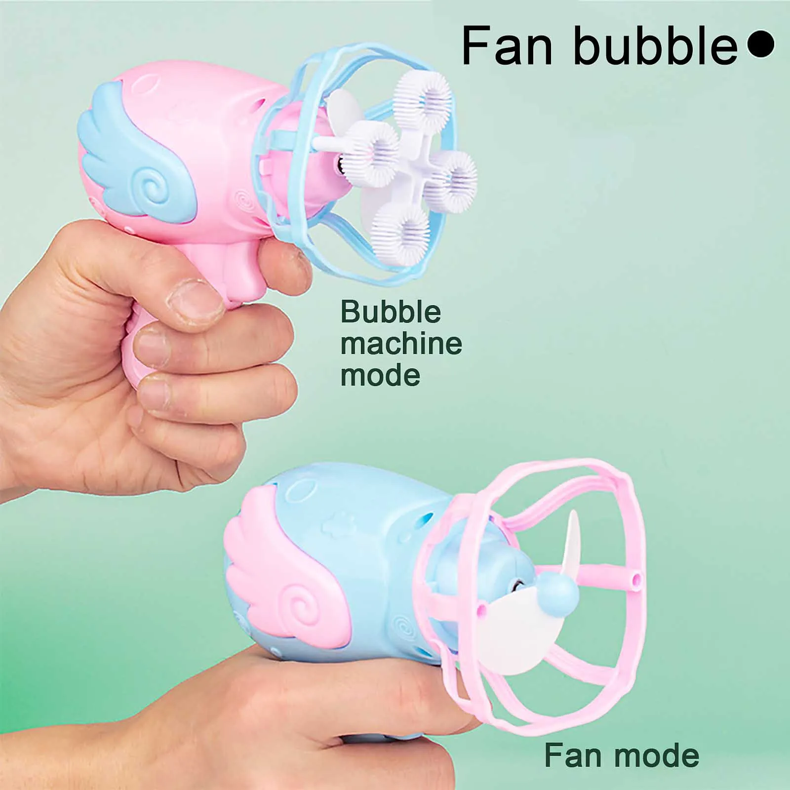 

2021 toys for children Cute Bubble Toy Automatic Bubble Machine Toy Fan Bubble Machine For Kids brinquedos