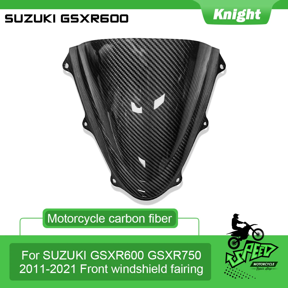 

Motorcycle new dry carbon windshield 3K carbon fiber front wind deflector suitable for Suzuki GSXR600 GSXR gsxr750 K8 2011-2021