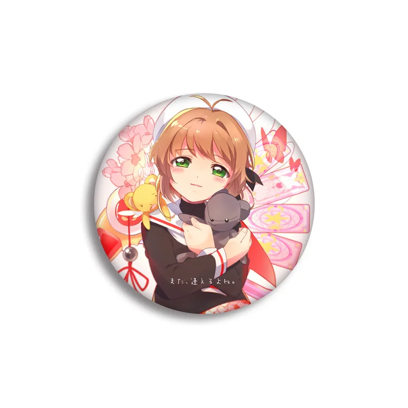 Классическая японская аниме-карточка булавка для лацкана сакуры значок на