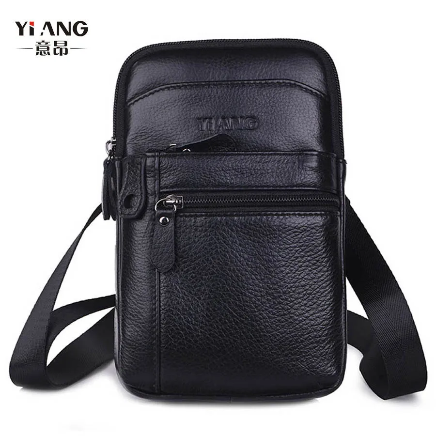 YI'ANG брендовая многофункциональная сумка из натуральной кожи для сотового
