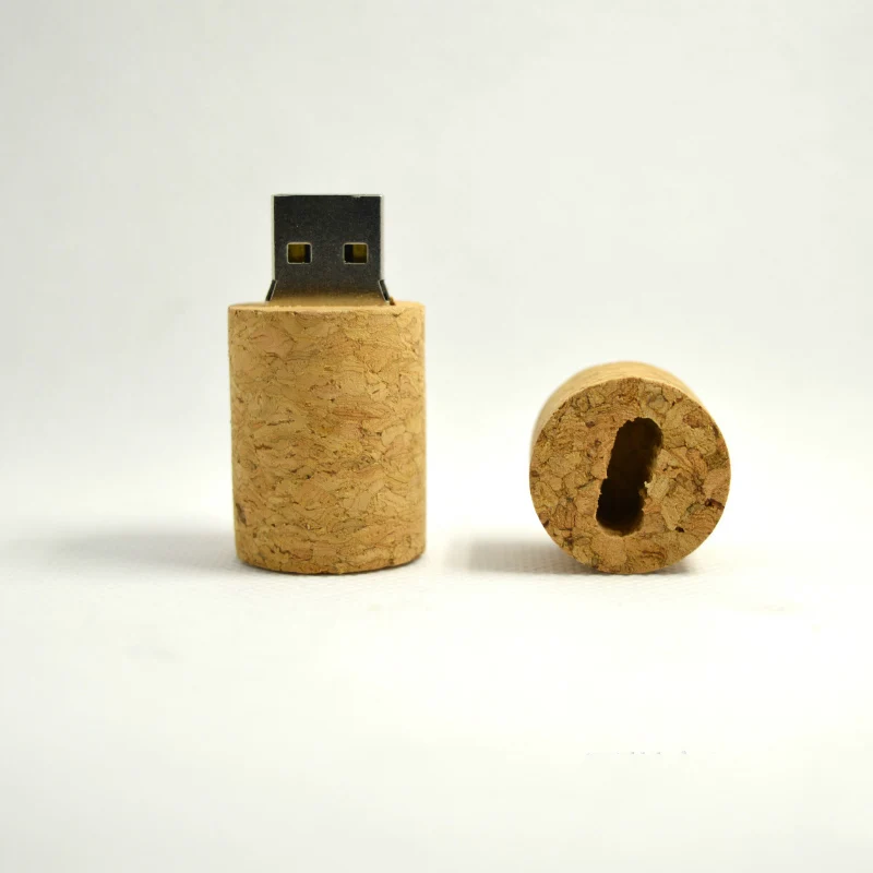 Деревянный пробковый USB флеш накопитель в виде бутылки вина 32 ГБ 16 8 128 Мб