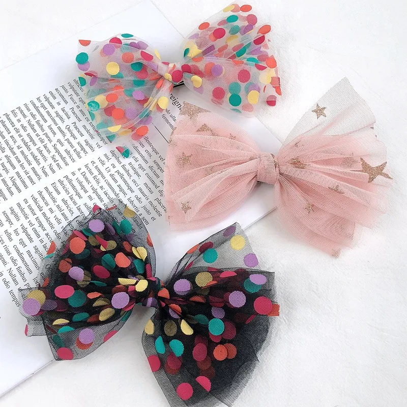 

New Fashion Fairy Simplicity Hair Clips For Women Girl Headband Net Yarn Flowers Hairpins Barrettes Hair Accessories Ornament