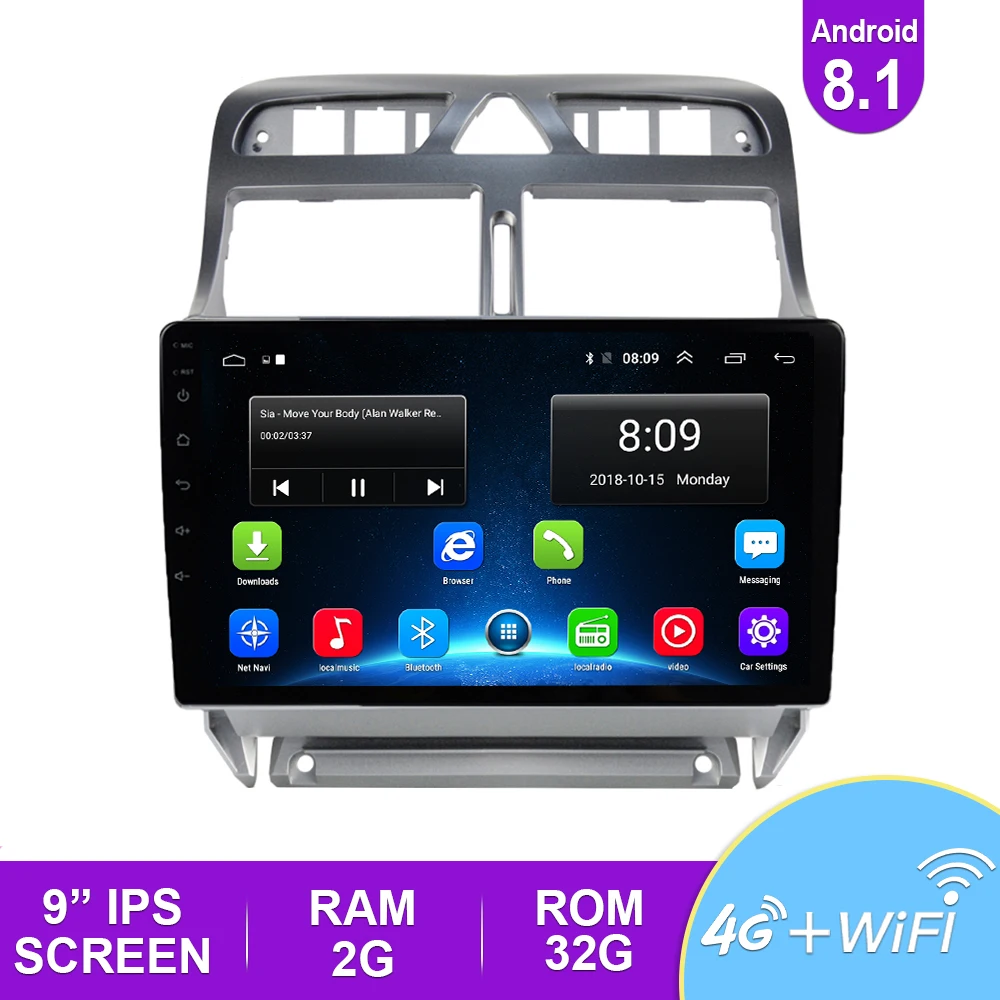 2.5D 9 ''IPS автомобильное радио Android 8 1 авто стерео Мультимедиа для Ford S Max 2007 2008 GPS