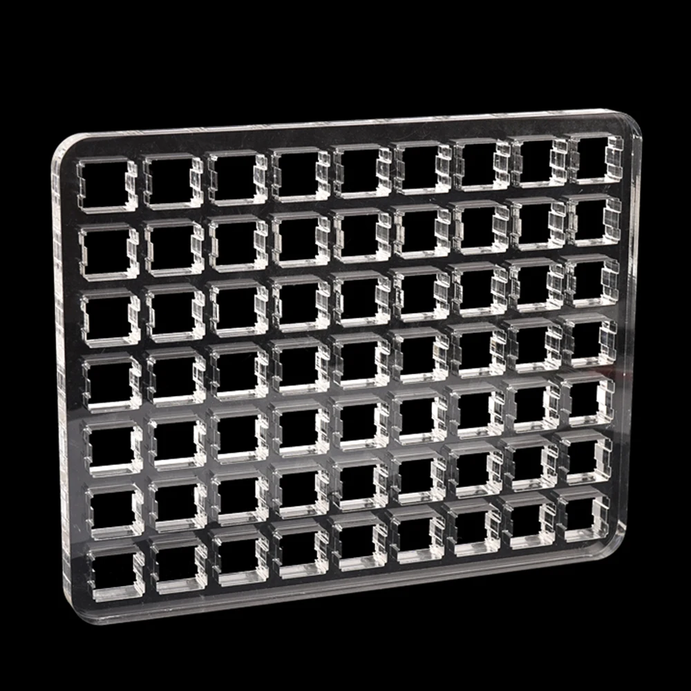Прозрачный тестер переключателя базовая акриловая пластина для Cherry Mx синий