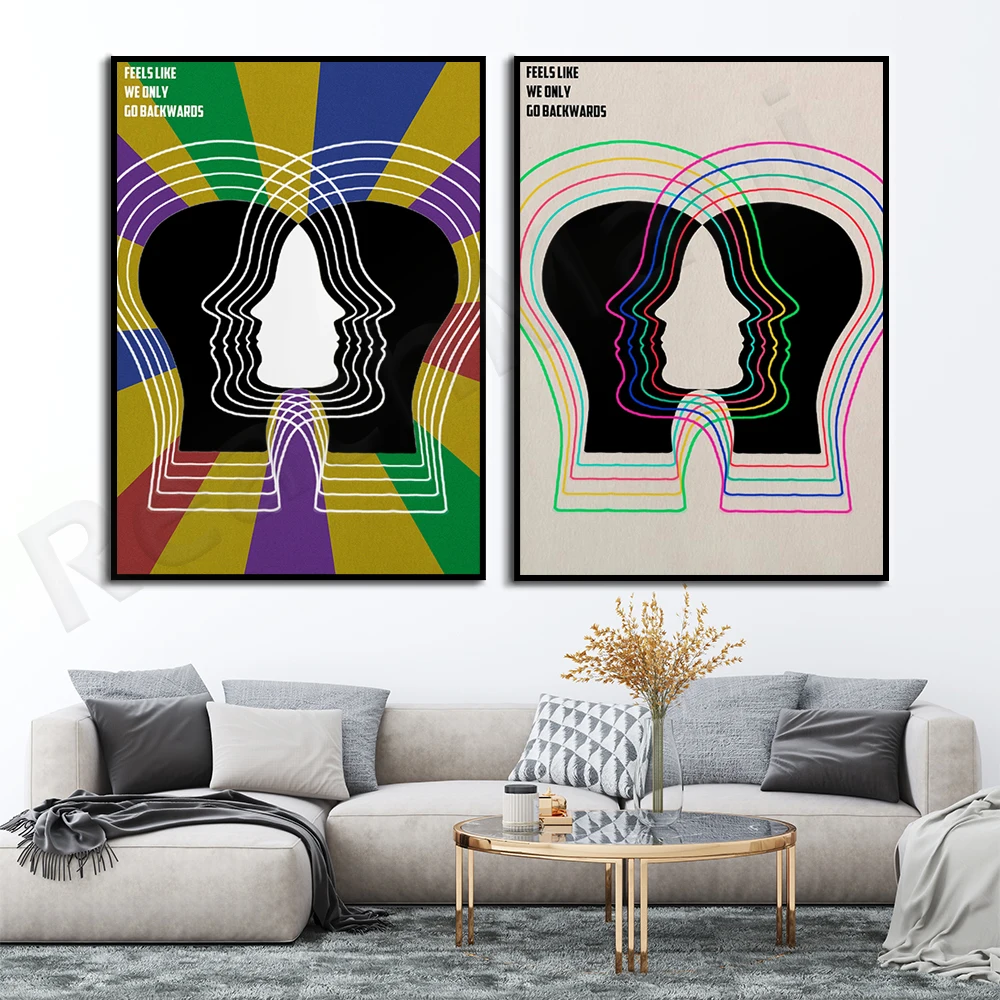 

It feels like we can only go backwards posters psychedelic impala, hippie art nouveau posters, colorful abstract art deco poster