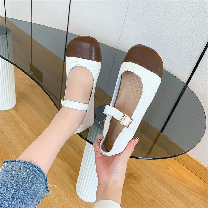 

Women Flats Ballet Shoes Cut Out Leather Breathable Moccasins Women Boat Shoes Ballerina Ladies Casual Shoes