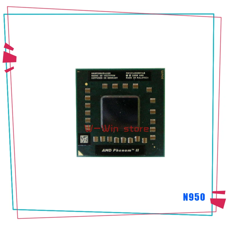 AMD Phenom II четырехъядерный мобильный процессор N950 2 1 ГГц четырехпоточный HMN950DCR42GM
