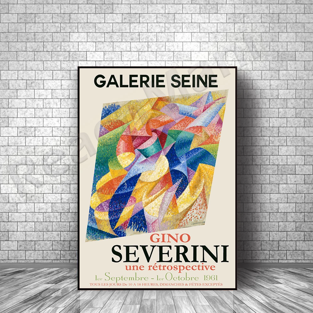 

Gino Severini Exhibition Poster Museum Art Poster 1961 Decorative Art Poster