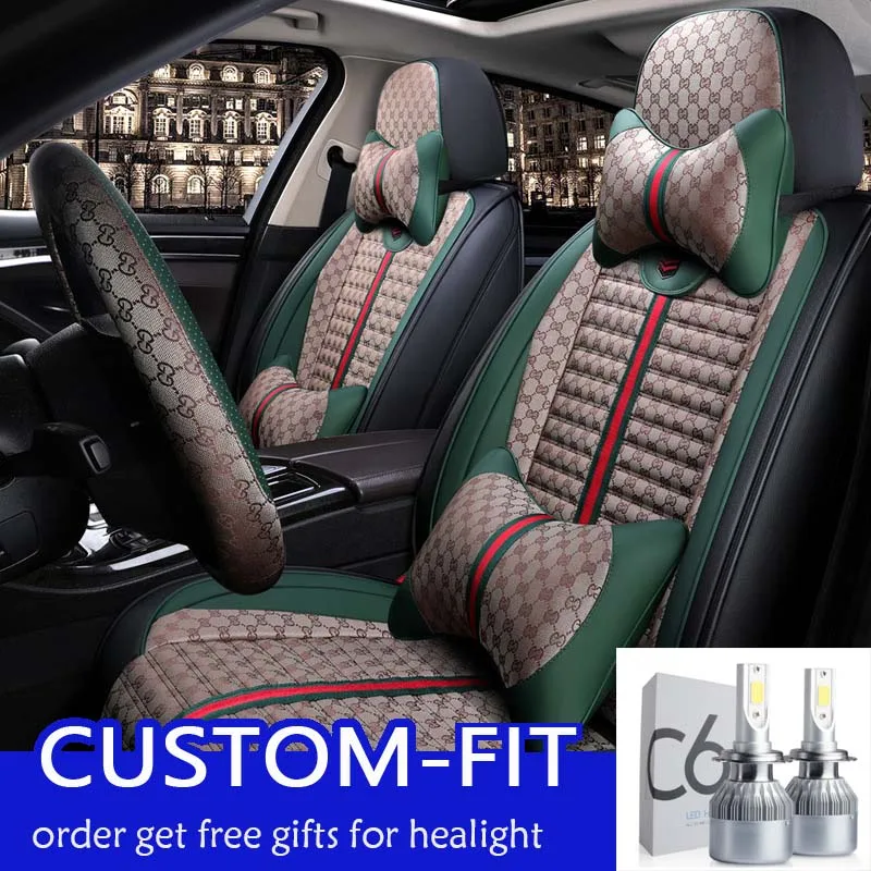 Для Toyota Hilux Revo Vigo 2015 2016 2017 Чехлы для автомобильных сидений из искусственной кожи
