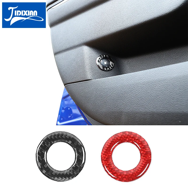 

JIDIXIAN Car Interior Fuel Tank Switch Button Decoration Cover Stickers for Dodge Charger 2011+ Interior Accessories