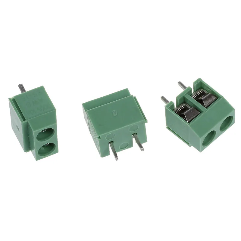 Большая сделка 30 шт. 2 полюса 5 мм шаг PCB крепление винт клеммный блок 8A 250 В |