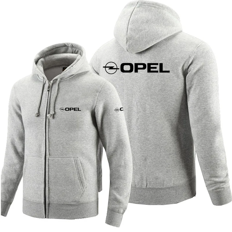 

Unisex Jackets Zipper Hoodies OPEL logo Printed Hoodie Fleece Long Sleeve Man's zipper Jacket Sweatshirt