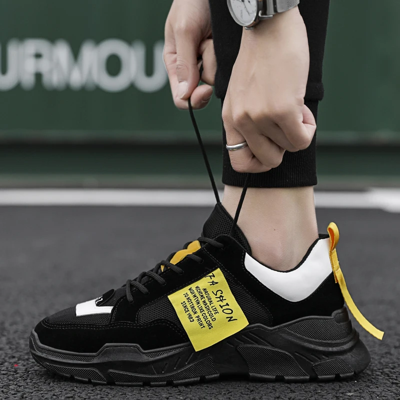 

New 2020 Chunky Sneakers Classic Sneakers Men High top Sneakers Breathable Male Sneakers Non-slip Replica Shoes basket homme