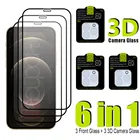 Закаленное стекло для Apple iphone 12 Pro Max iphone 12 mini стекло Защитное для экрана, 3D пленка для объектива камеры для iphone 12 Pro стекло