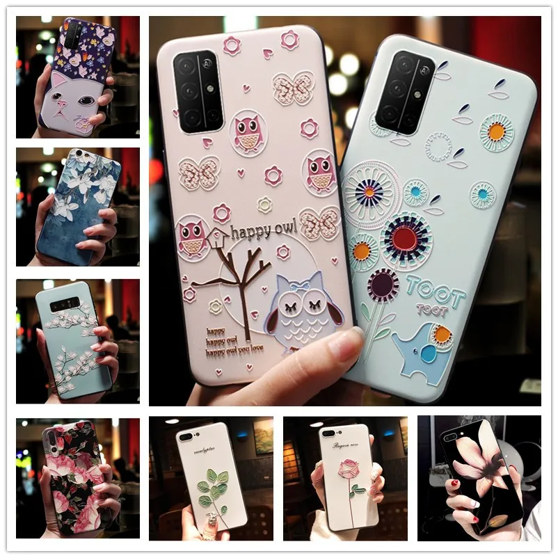 

For Moto G60s G50 Case 3D Flower Emboss Silicone Phone Cover For Motorola Moto G60 G50 G30 G10 G100 G20 Cases Soft Relief Capa