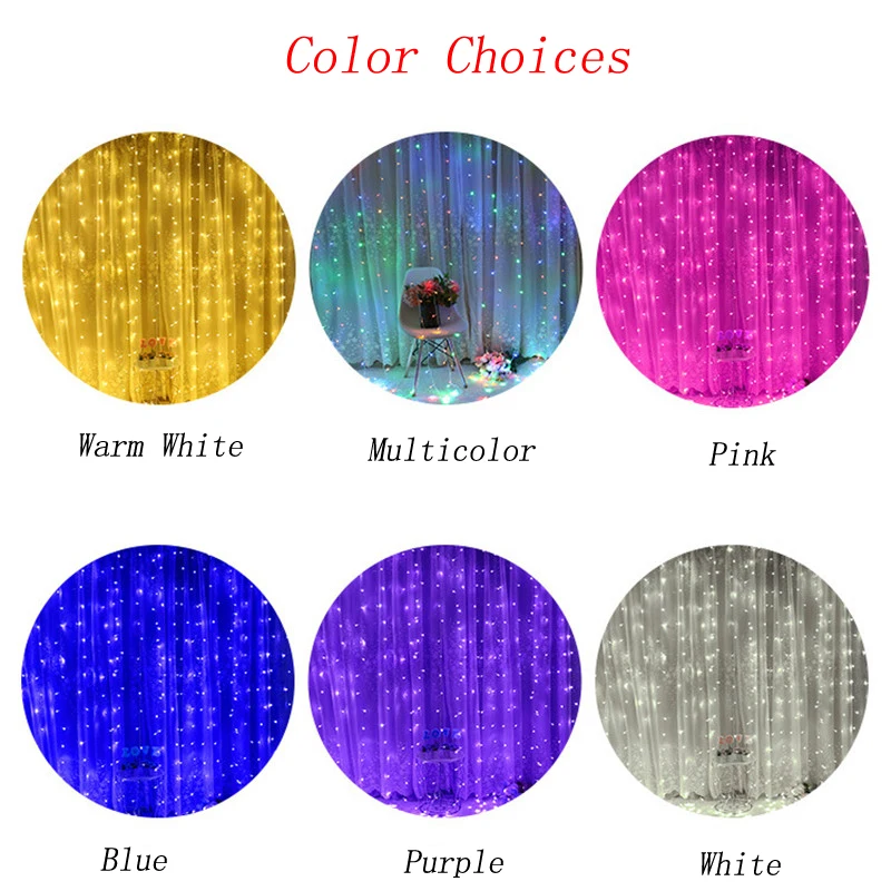 3x3 м водонепроницаемые новогодние огни рождественские украшения для дома