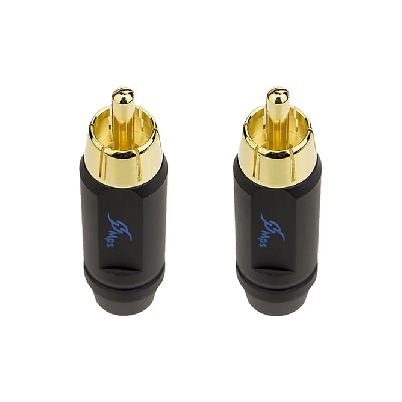 Hi Fi MPS Fuse 8 аудио медный 24K позолоченный RCA разъем lotus для мм кабеля CD DVD усилителя DAC