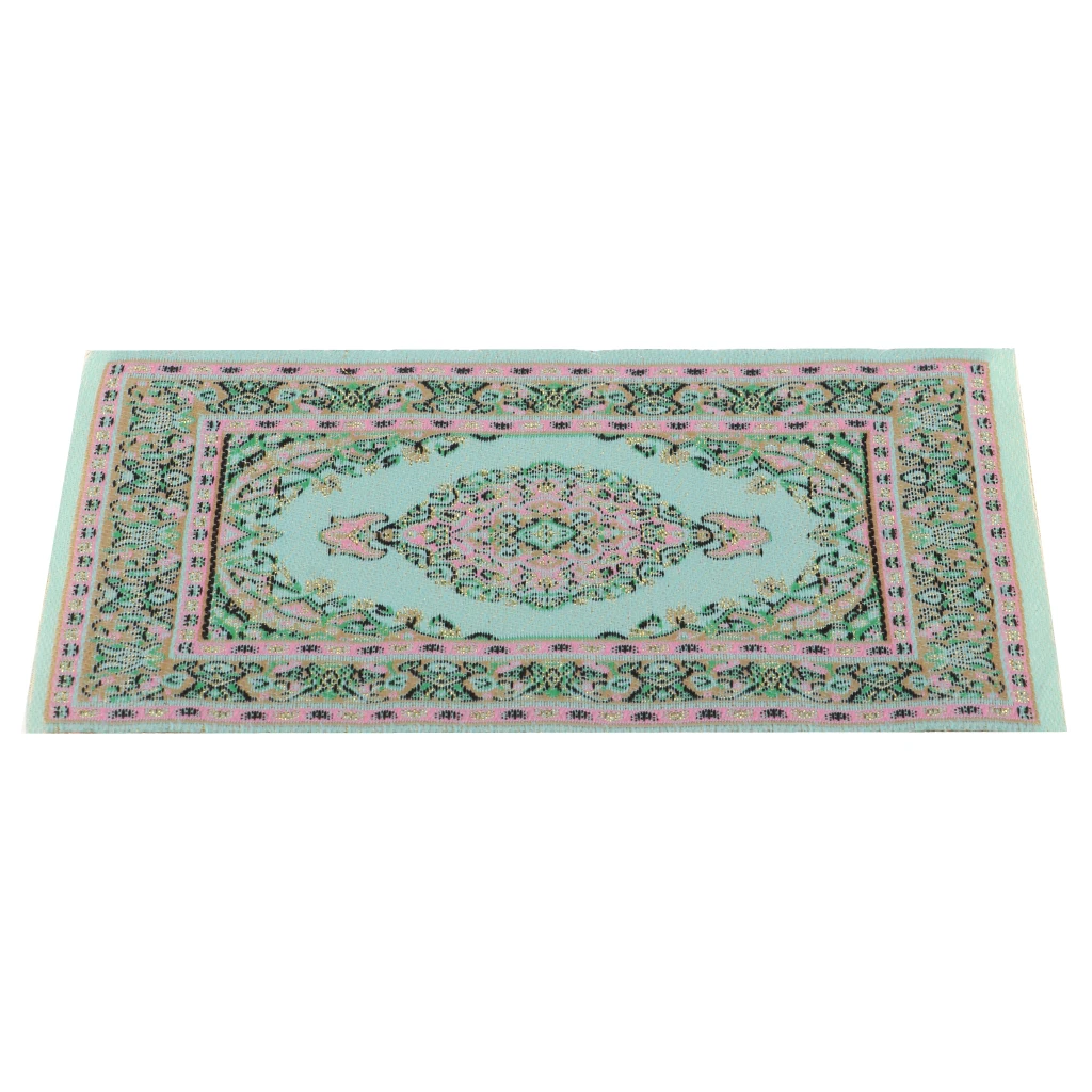 

1/12 Retro Turkish Style Carpet Area Rug for Dolls House Room Garden Decor