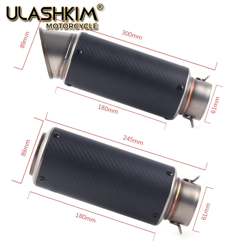 

Motorcycle Full System Muffler Escape Exhaust Middle Link Pipe Accessories Slip On For Yamaha Fazer FZ8 FZ8N FZ800 2010 to 2015