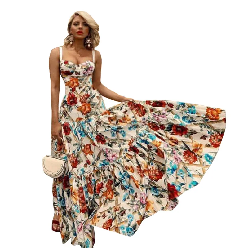 

2021 Sexy fashion Summer Sleeveless Straps Dress Women Dresses Low Chest Backless v Neck Party Dress Evening Dresses