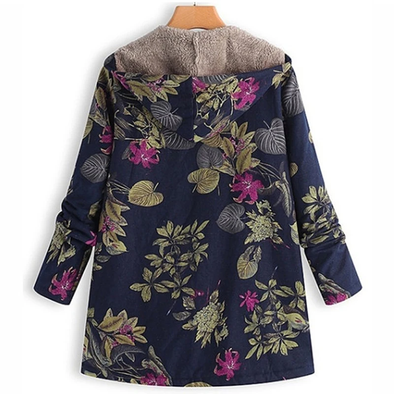 

Winter Warm Fleece Coat Women Jacket Faux Fur Lining Parkas Women Casual Hooded Outerwear Zip Up Coats And Jackets Women