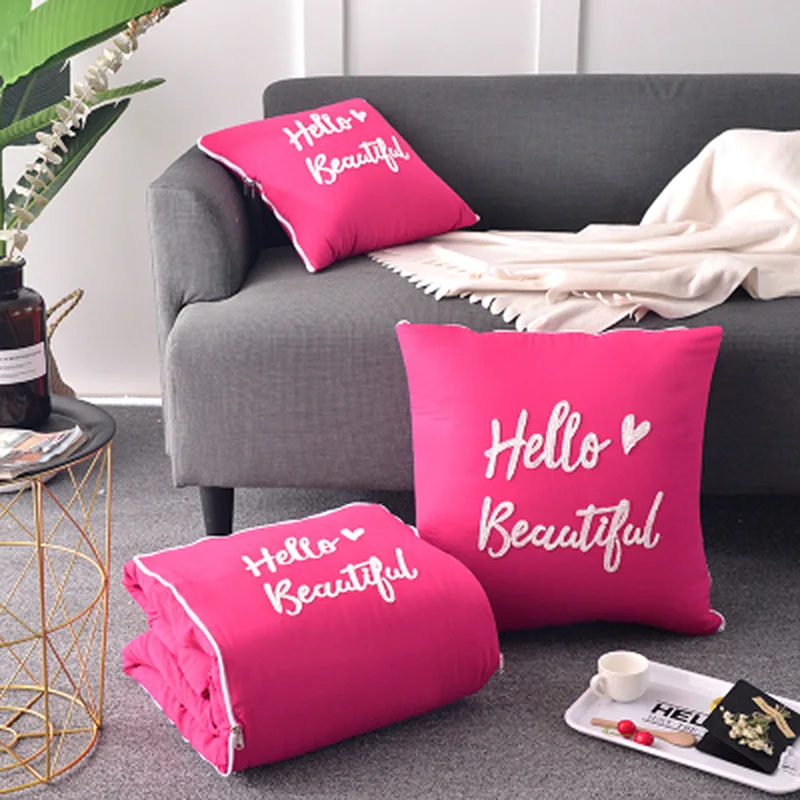 

Новое поступление 2020, двухкомпонентное одеяло в современном стиле, карамельные цвета, хлопок, квадратная форма, портативное одеяло для конд...