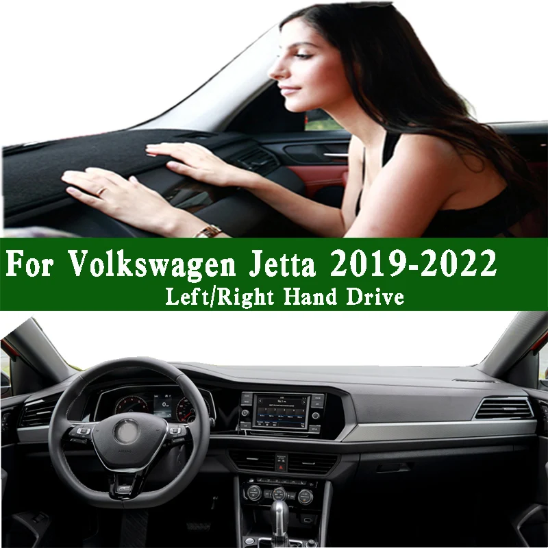 

For VW Volkswagen Jetta GLI B3 MK7 2019-22 Dashmat Dashboard Cover Instrument Panel Protective Pad Dash Mat Anti-Dirt Ornaments