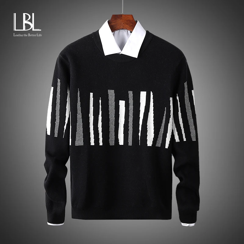 Свитер для мужчин 2020 Осень Зима 100% хлопок трикотажное платье свитер hombre Pull homme Hiver