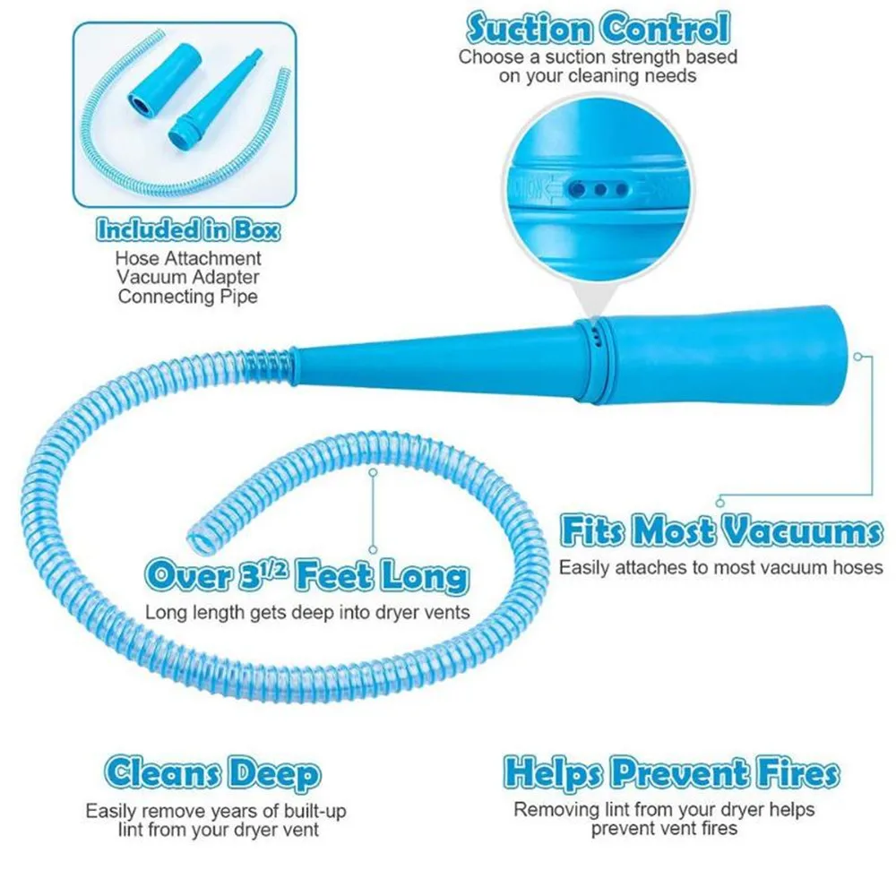 Dryer Lint Vacuum Hoses 1M Dust Removal Extension Tube for Cleaner Robot Home Office Cleaning Tool 30FP17 | Дом и сад