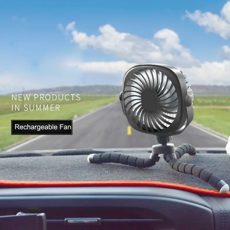 USB аккумуляторная детская коляска вентилятор автомобильное сиденье Гибкий