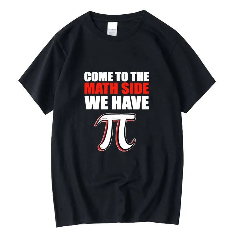 

Men's top quality 100% cotton short sleeve math print men T shirt casual street style T-shirt cool funny loose tops tee shirts