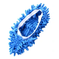 multifunctional bright color elastic chenille micro fiber slipper shoe cover slippers mop household floor dust cleaning tools