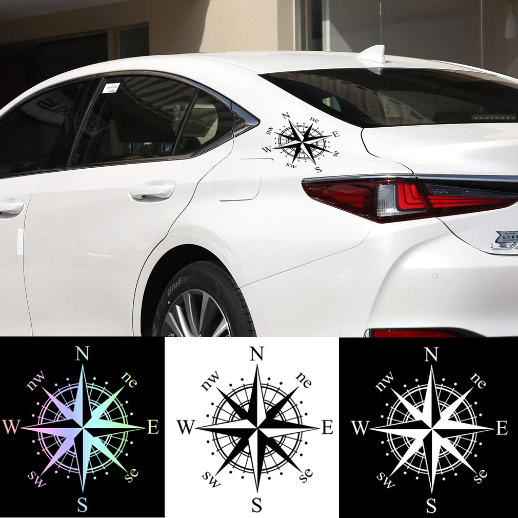 Универсальная виниловая наклейка с компасом и розой для LADA Priora Kalina Granta Vesta Xray X Ray