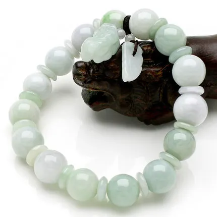 

Браслет с бусинами из нефрита, 10 мм