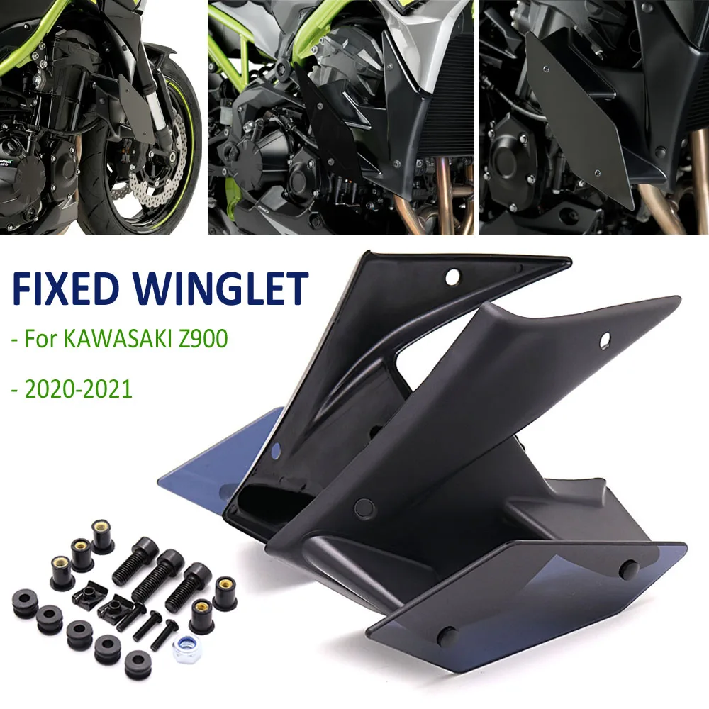 

Z900 2020- NEW Motorcycle Parts Side Downforce Naked Spoilers Winglet Fixed Wing Winglet Fairing Wing For Kawasaki Z 900 2021