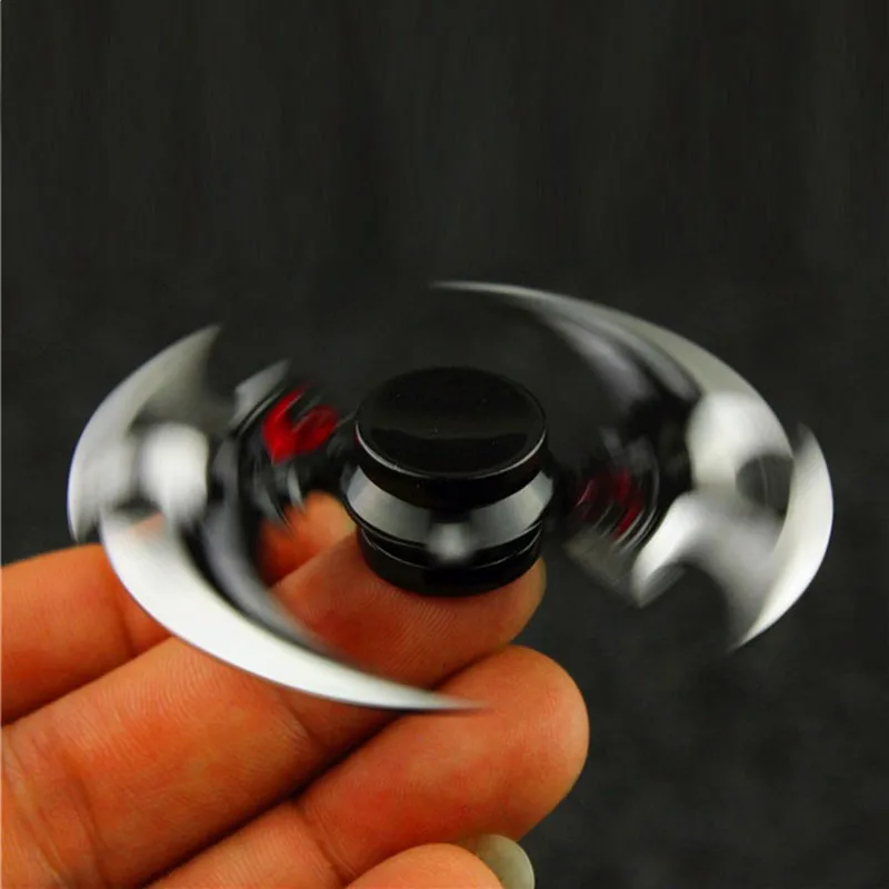 

2021 New Maozhong Weapon Decompression Toy Zinc Alloy Fingertip metal Cool Gyro-Black for children and adults Anime same style