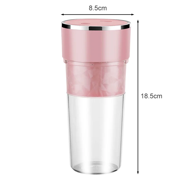 

400ML Mini Portable Juicer Household USB Electric Mixer Fruit Smoothie Maker Blender Personal Food Processor Juice Extractor